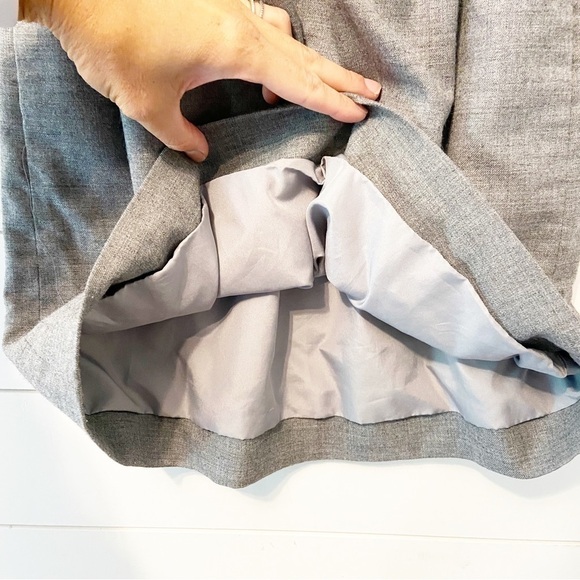 J.Crew | Gray Wool Blend Mini Skirt Size 00 - Picture 6 of 8